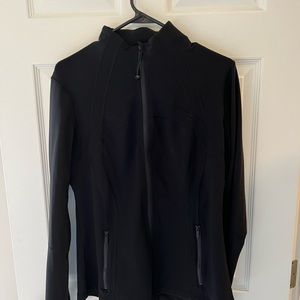 Women’s Lululemon Size 12 Black Define Full Zip Cotton Blend Sweater Coat EUC